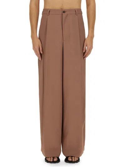 Dries Van Noten Men Wide Pants In Pink