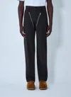Dries Van Noten Men Brown Cotton Canvas Straight-leg Trousers In Brown