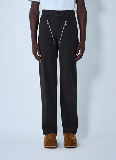 DRIES VAN NOTEN DRIES VAN NOTEN MEN ZIP COTTON-TWILL PANTS