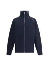Dries Van Noten Gerippter Pullover Mit Reissverschluss In Blue