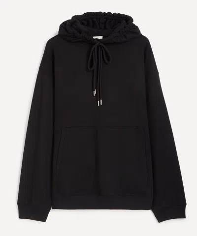 Dries Van Noten Mens Black Loose-fit Hoodie