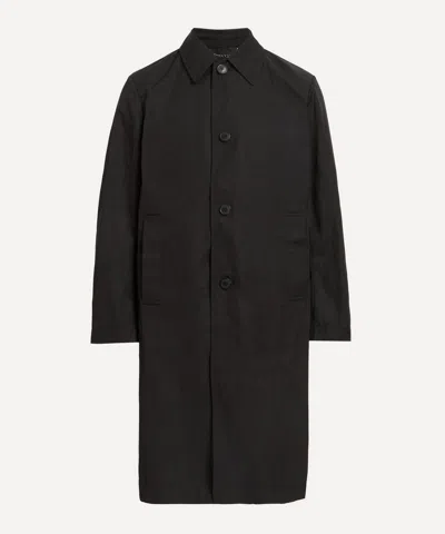 Dries Van Noten Mens Black Single-breasted Coat