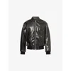 Dries Van Noten Mens Black Venlo 2184 Long-sleeve Coated-cotton Blend Jacket Xl In Black