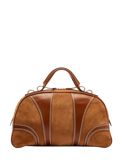 Dries Van Noten Men`s Brown Travel Bag