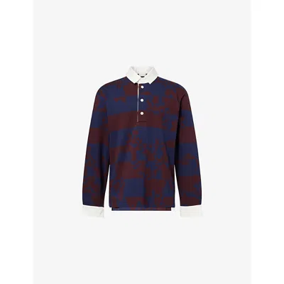 Dries Van Noten Hucho Polo In Burgundy