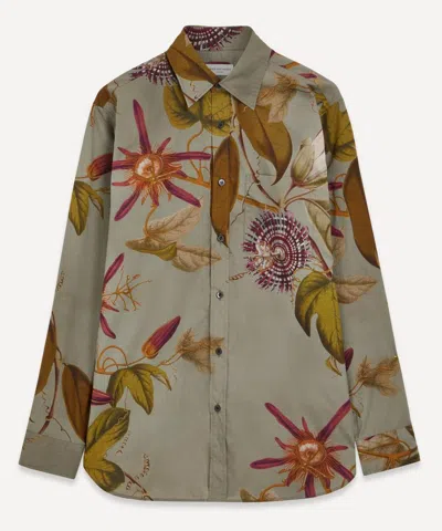 Dries Van Noten Mens Cotton Floral Print Shirt