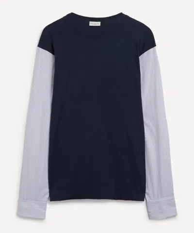 Dries Van Noten Mens Cuffed Long Sleeve T-shirt