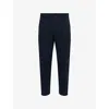 Dries Van Noten Mens Navy Twill Cotton Trousers
