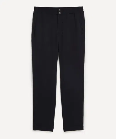 Dries Van Noten Mens Elasticated Navy Trousers