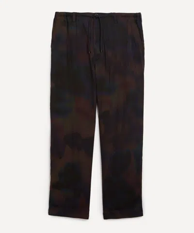 Dries Van Noten Mens Floral Print Drawstring Trousers