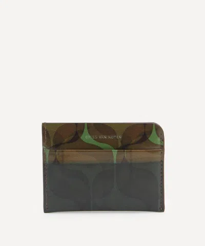 Dries Van Noten Mens Logo Embossed Printed Cardholder