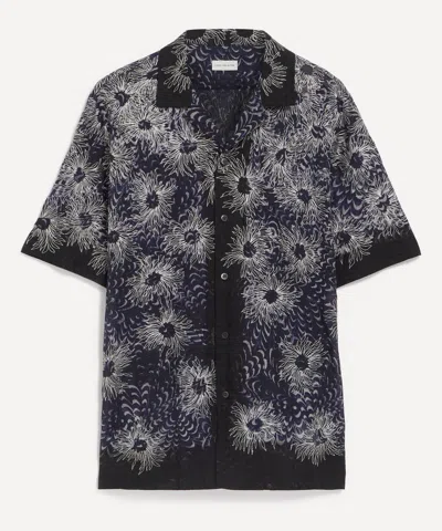 Dries Van Noten Carltone Shirt In Blue