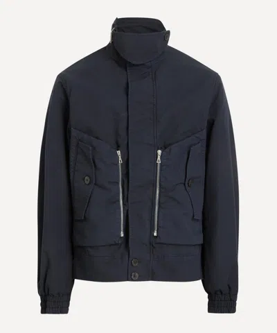 Dries Van Noten Mens Navy Shell Jacket In Blue
