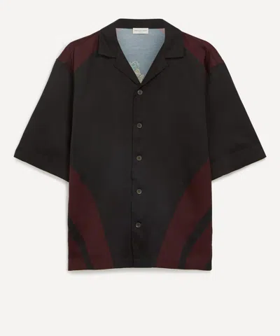 Dries Van Noten Mens Oversized Flowers And Bird Print Shirt