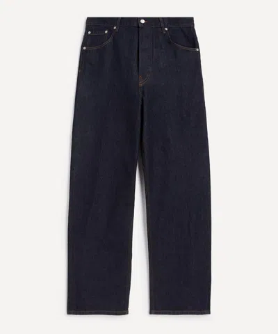Dries Van Noten Mens Pine Straight-cut Denim Jeans In Purple