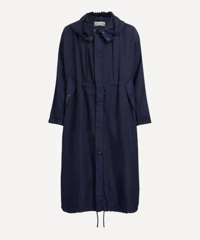 Dries Van Noten Mens Water-repellent Linen-blend Parka Jacket