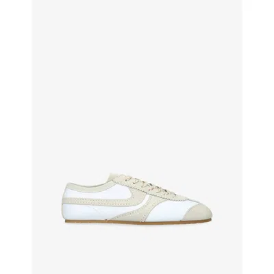 DRIES VAN NOTEN MENS WHITE/OTH DUSTIN LEATHER TRAINERS EUR 40 / 6 UK