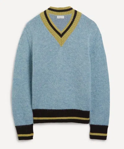 Dries Van Noten Mens Wool-blend Cricket Jumper
