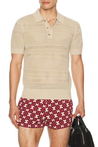 Dries Van Noten Mercy Polo In Brown