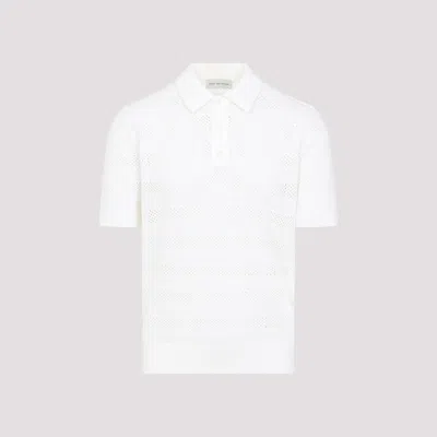 Dries Van Noten Mercy Short-sleeved Polo T-shirt In White
