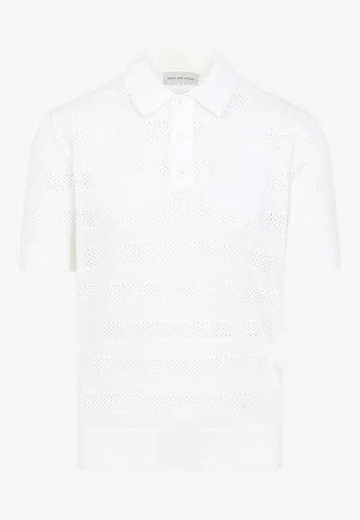 Dries Van Noten Mercy Short-sleeved Polo T-shirt In White