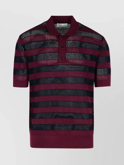DRIES VAN NOTEN 'MERCY' VISCOSE BLEND POLO SHIRT