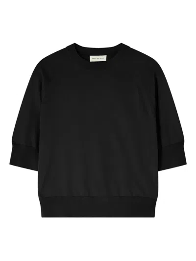 Dries Van Noten Merino Sweater In Black