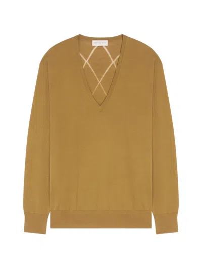 Dries Van Noten Merino Sweater In Brown