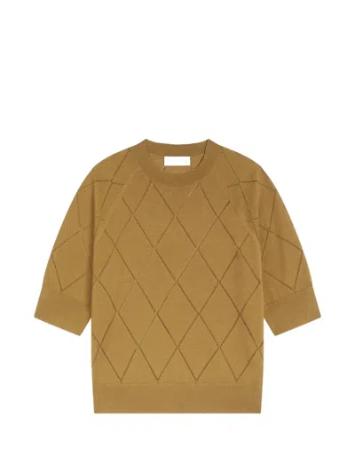 Dries Van Noten Merino Sweater In Brown