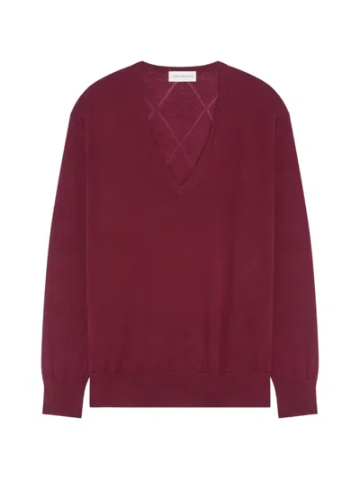 Dries Van Noten Merino Sweater In Pink