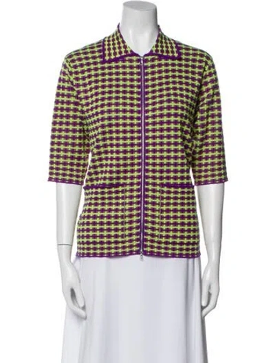Pre-owned Dries Van Noten Merino Wool Printed Blazer In Multi