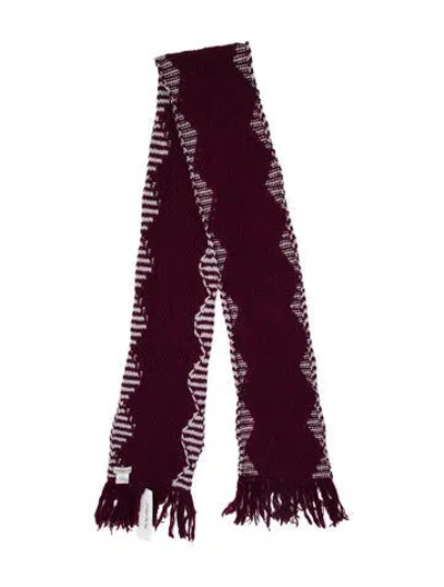 Pre-owned Dries Van Noten Merino Wool Printed Scarf In Multi