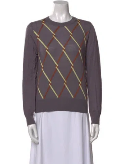 Pre-owned Dries Van Noten Merino Wool Printed Sweater In Multi