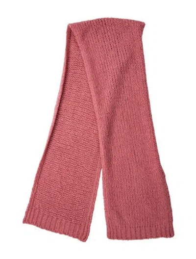 Pre-owned Dries Van Noten Merino Wool Scarf In Pink