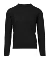 Dries Van Noten Merino Wool Sweater Knitwear Black In Black