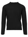 Dries Van Noten Merino Wool Sweater Knitwear Black In Black
