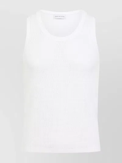 DRIES VAN NOTEN MERIT TOP ROUND NECK SLEEVELESS SLIM FIT