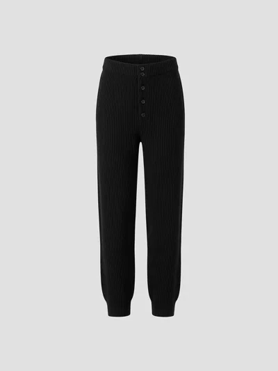 Dries Van Noten Meru 4707 M. K. Wool Pants In Black