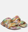 Dries Van Noten Metallic Leather Sandals In Silver
