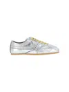 DRIES VAN NOTEN METALLIC LEATHER SNEAKERS