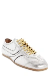 Dries Van Noten Metallic Sneaker In Silver