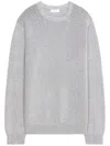 Dries Van Noten Metallic-threaded Sweater In Grey
