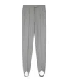 Dries Van Noten Stirrup Design Casual Pants In Gray