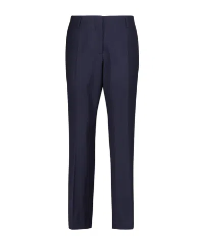 Dries Van Noten Mid-rise Straight Pants In Blue