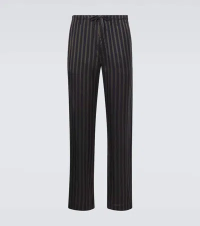 Dries Van Noten Mid-rise Straight Pants In Multi