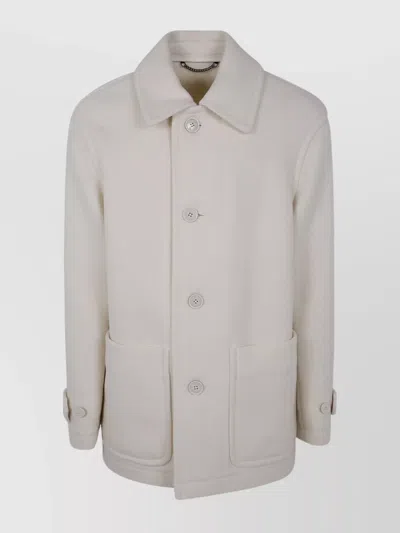 DRIES VAN NOTEN MIDI COAT WITH COLLARED NECK AND POCKETS