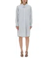Dries Van Noten Women Shirt With Stripe Pattern In Blue