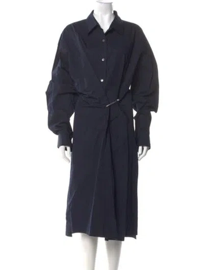 Pre-owned Dries Van Noten Midi Length Dress W/ Tags In Blue