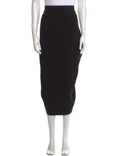 Pre-owned Dries Van Noten Midi Length Skirt In Black