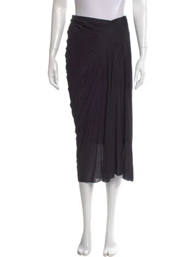 Pre-owned Dries Van Noten Midi Length Skirt In Black